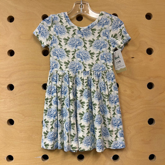 Bamboo Blue/White Peony Dress NEW!