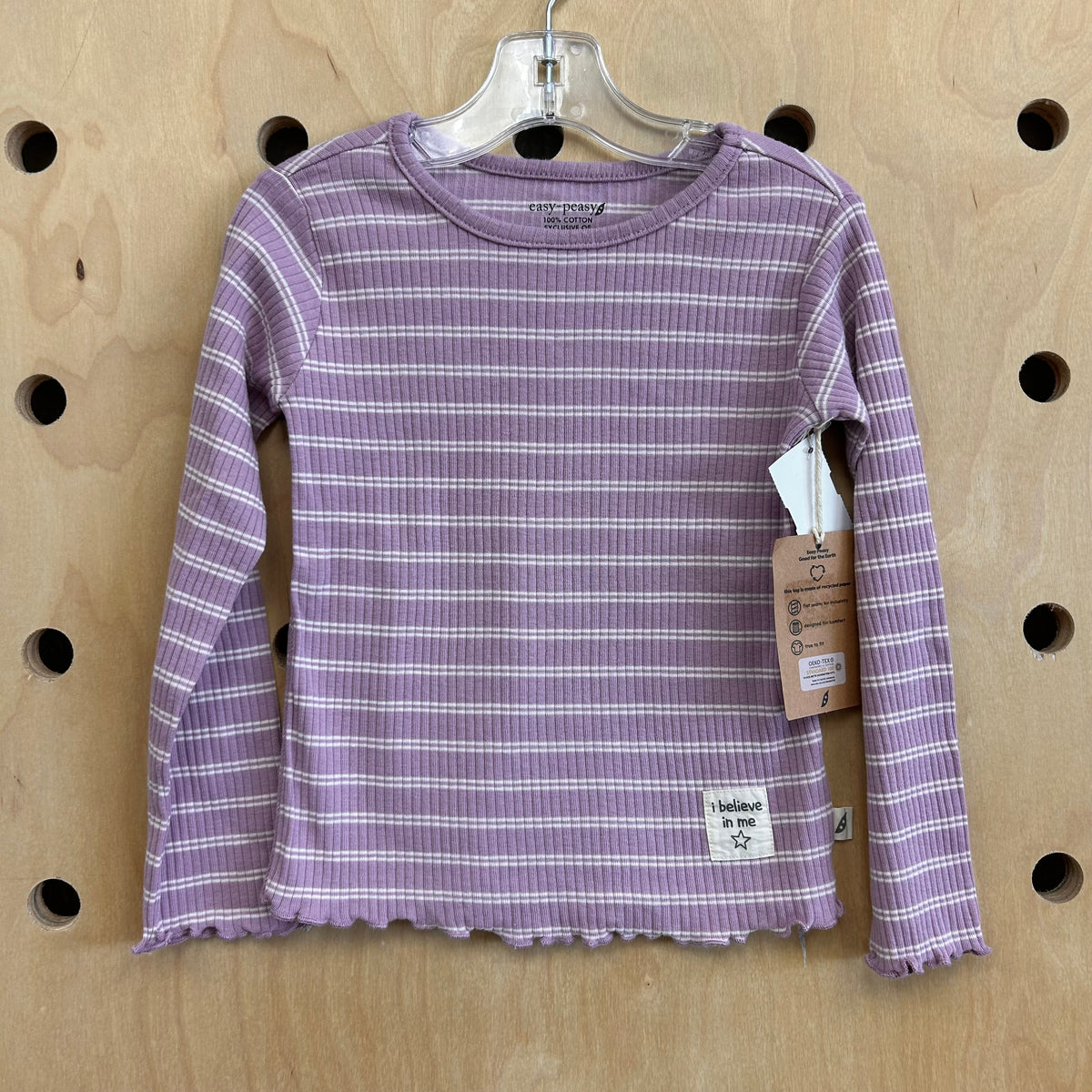 Lavender Striped Ribbed Top NEW!