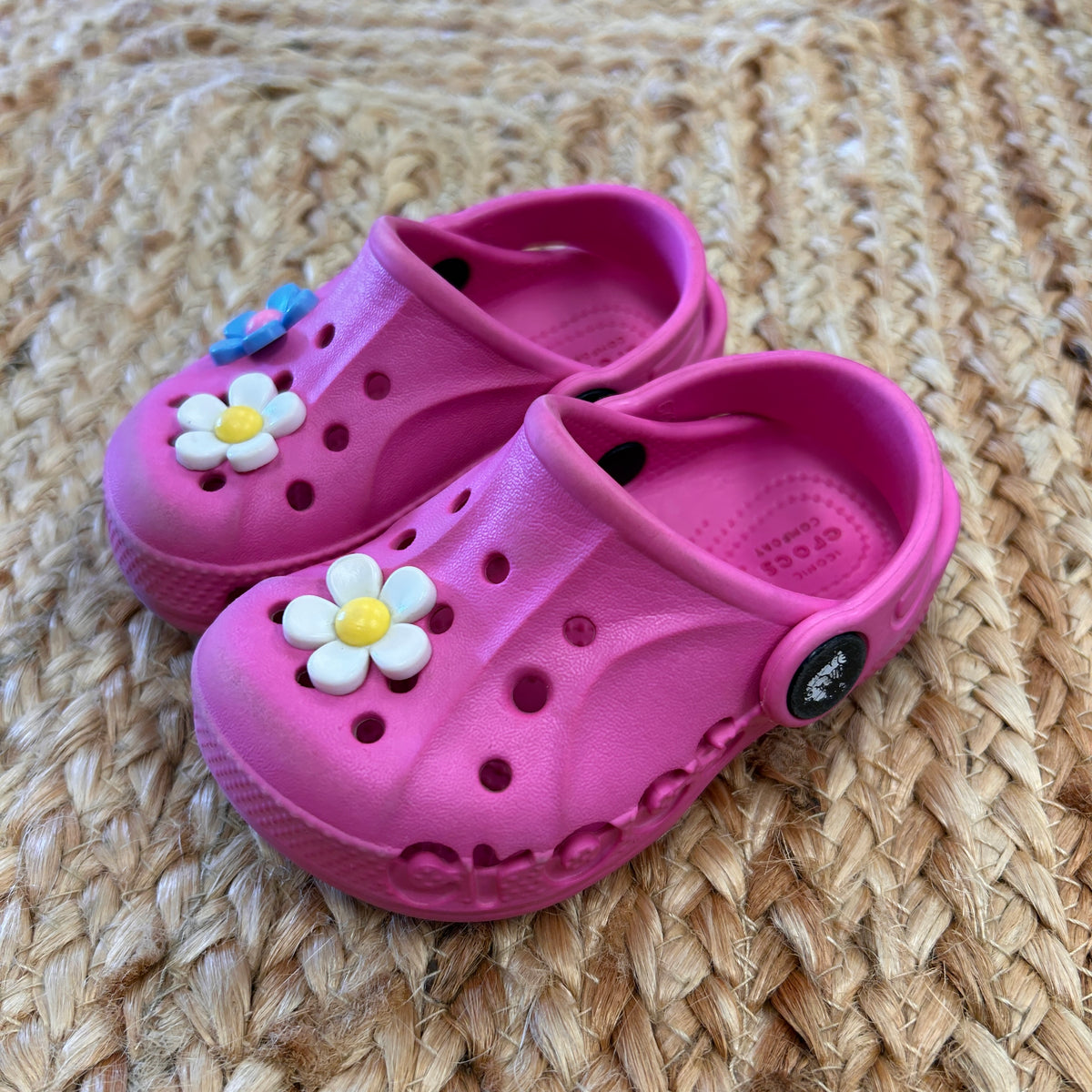 Pink Baya Clogs & Floral Charms