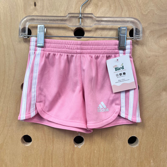 Pink + White Active Shorts