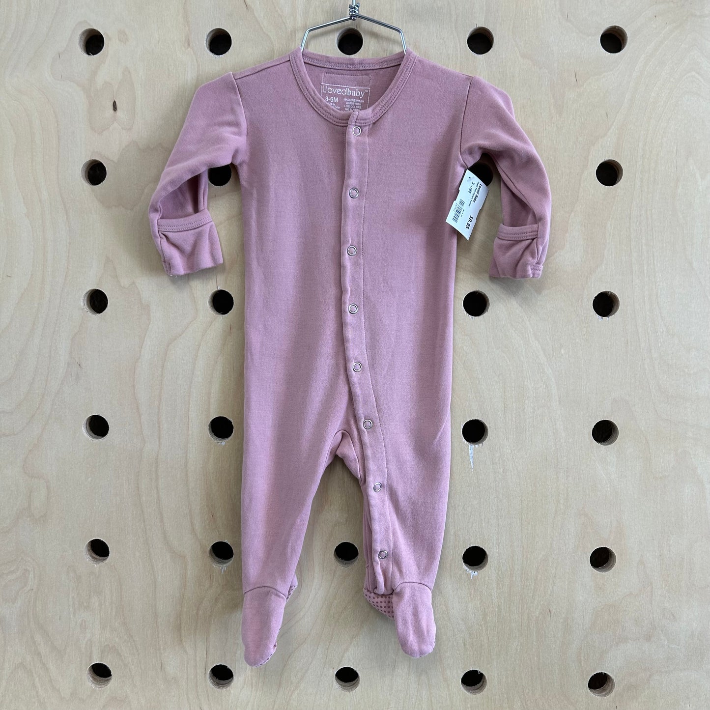 Dusty Pink Organic Footies