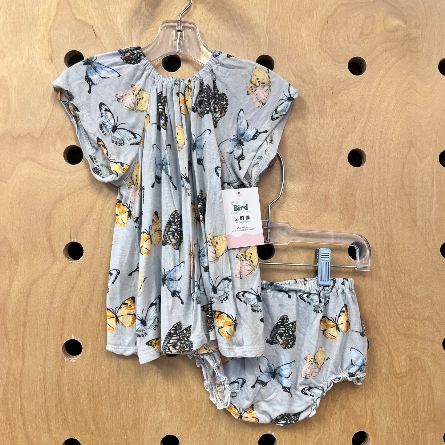 Blue Butterflies Bamboo Dress