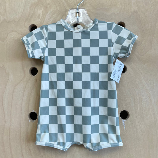 Seafoam Checkered Swimsuit