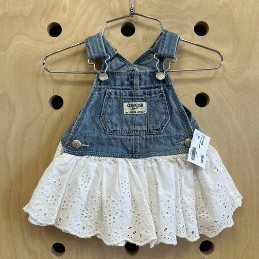 Denim & Eyelet Jumper
