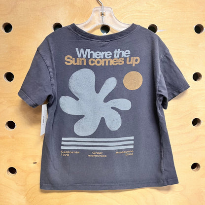 Blue 'The Sun Comes Up' Tee