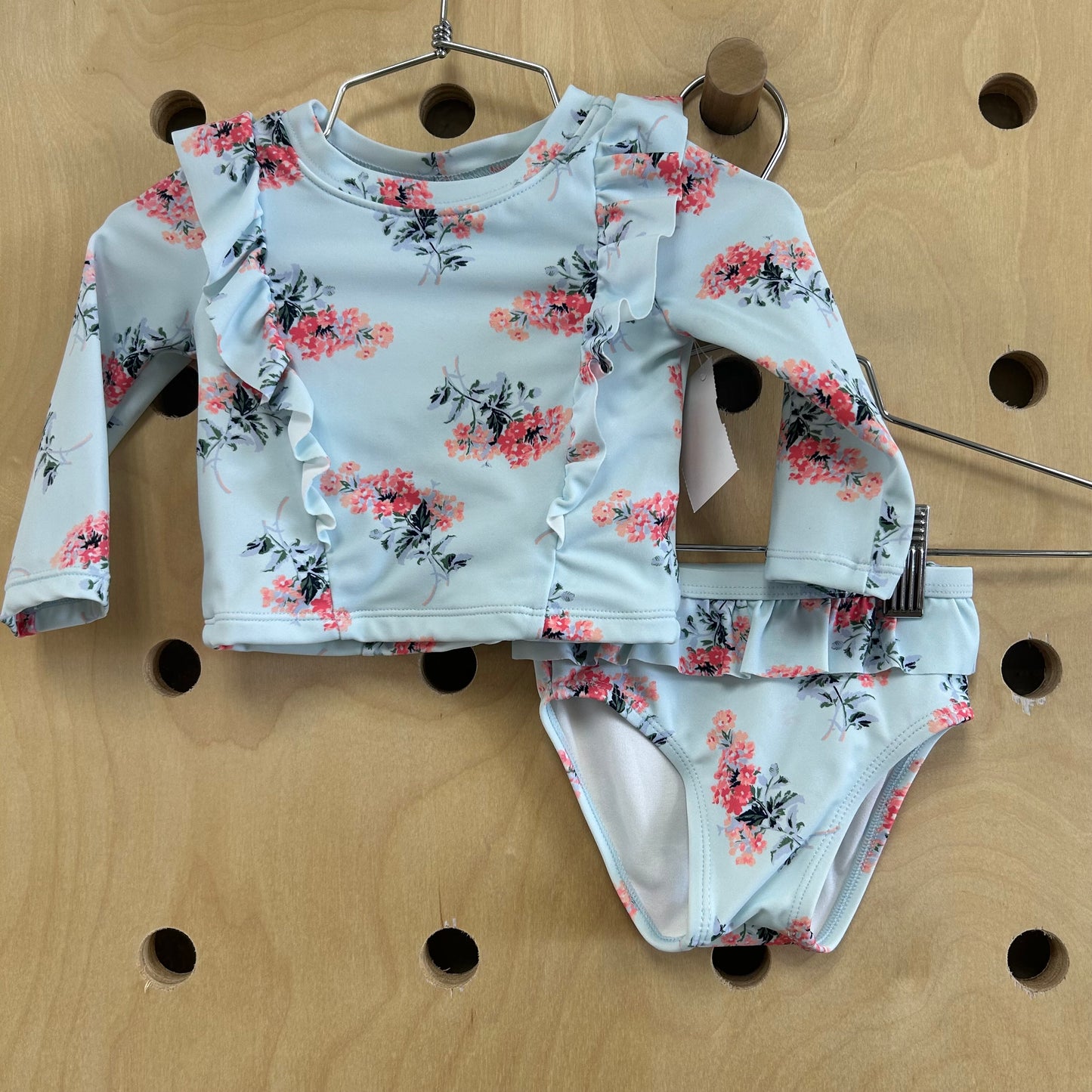 Blue Floral 2pc. Swimsuit