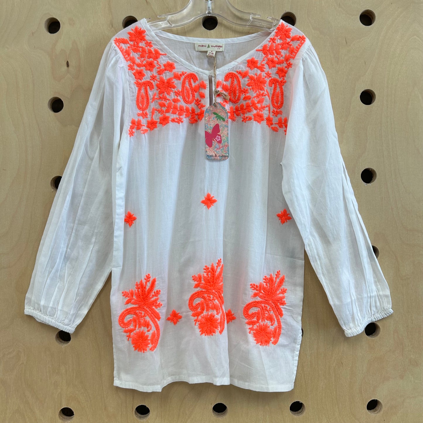 White & Pink Beach Cover Up NEW!