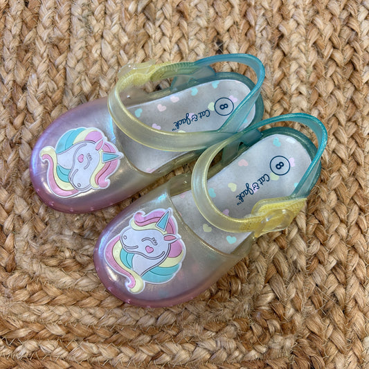 Colorful Unicorn Jelly Shoes