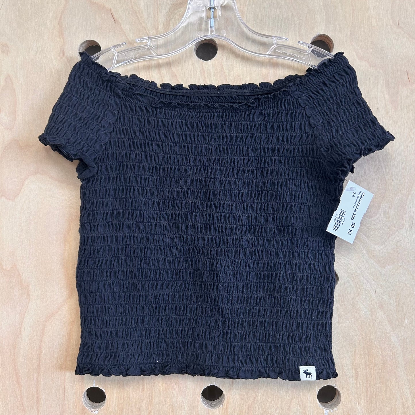 Black Smocked Top