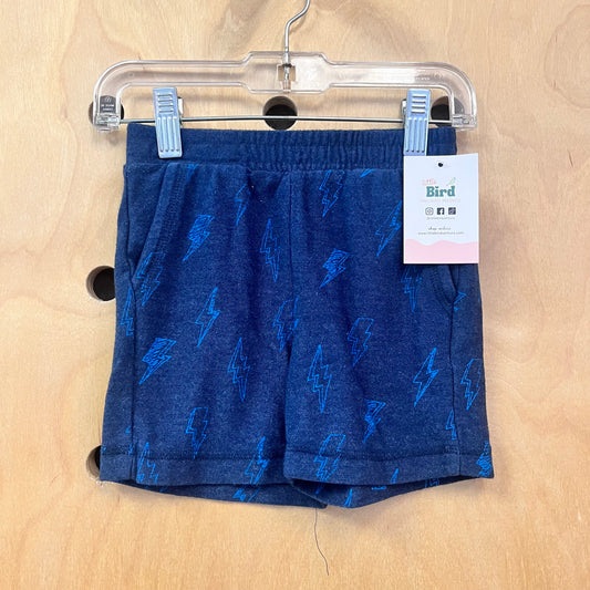 Navy Blue Lightning Soft Shorts