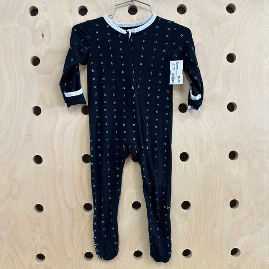 Black Typewriter Letters Bamboo Zippy