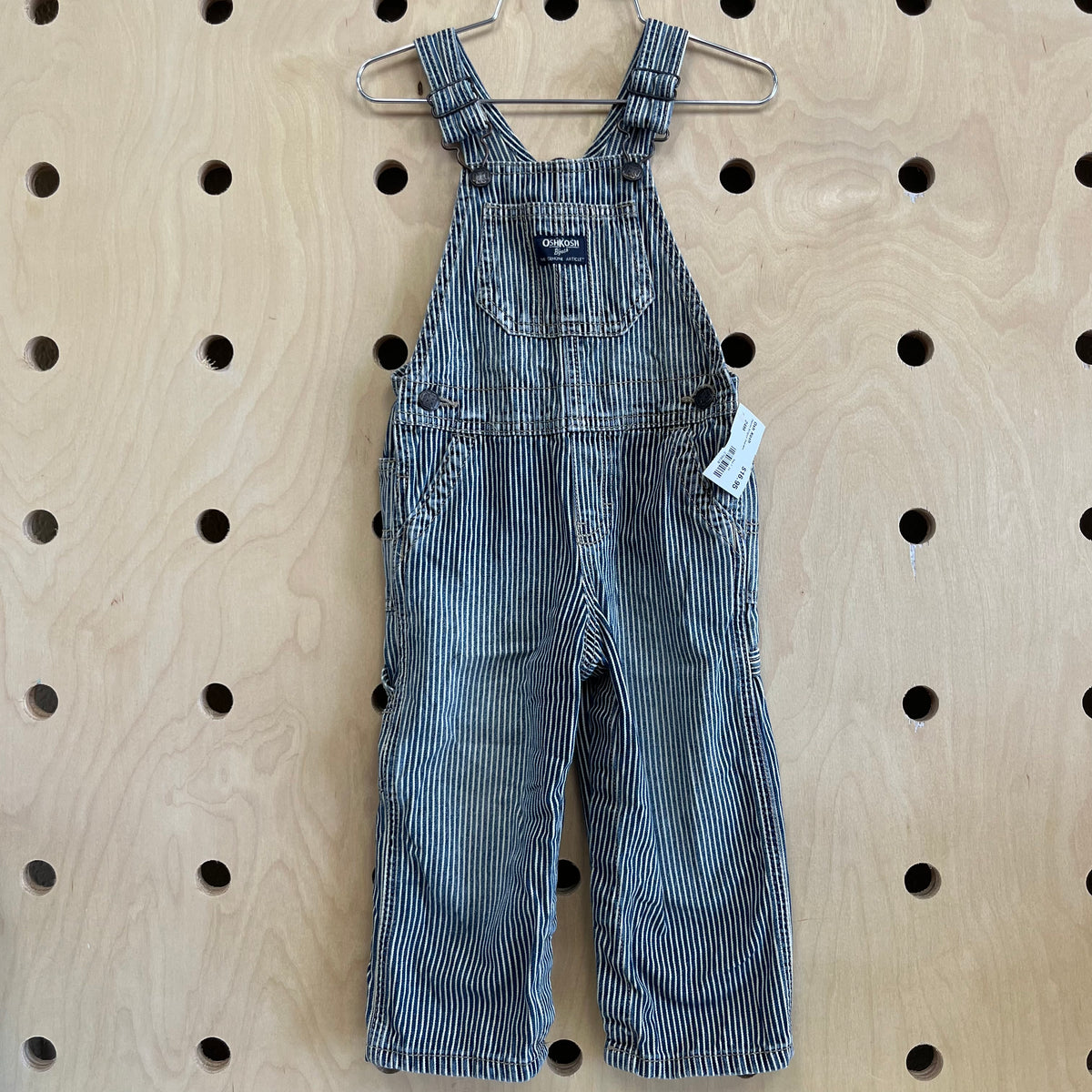 Railroad Stripe Overalls
