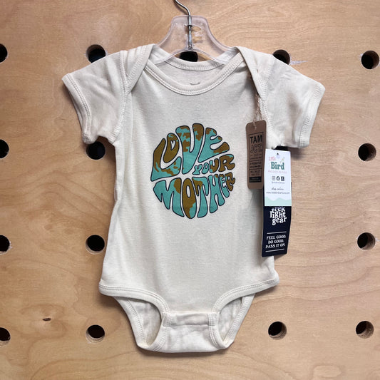 Cream Love Your Mother Bodysuit NEW!