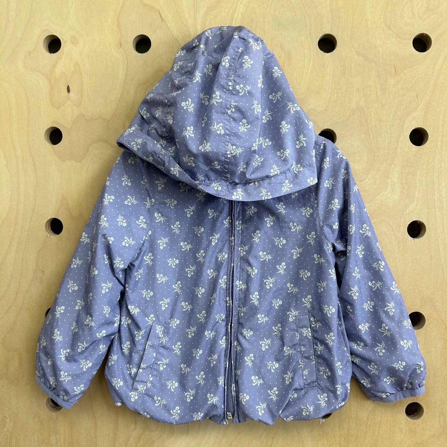 Lavender Floral Zip Hoodie