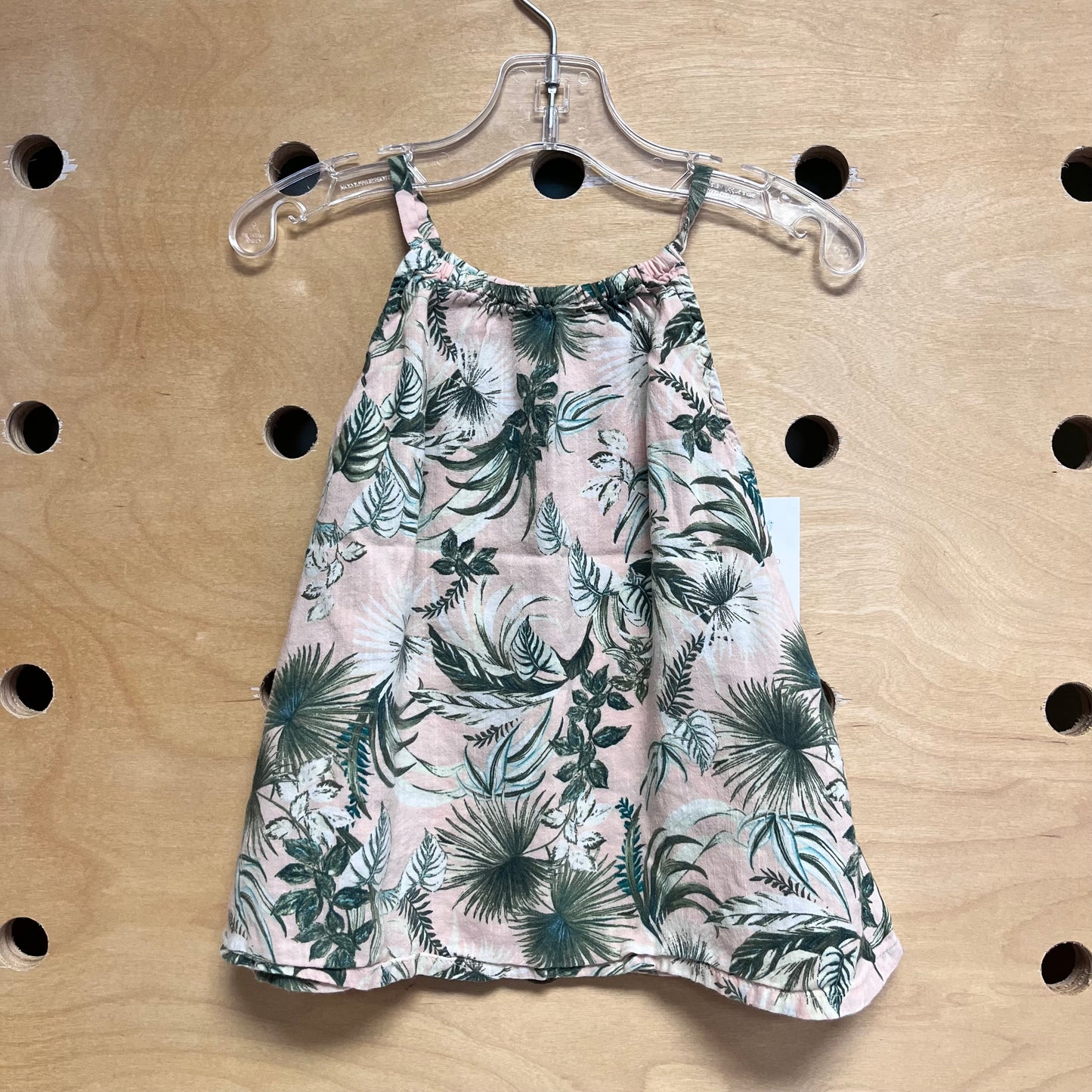 Pink/Green Leaves Tank