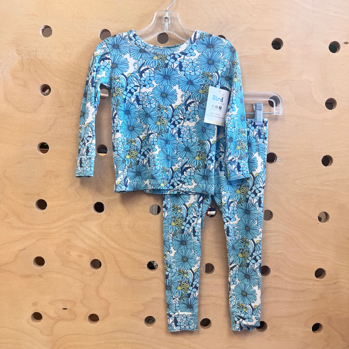 Blue Floral Organic Pajamas