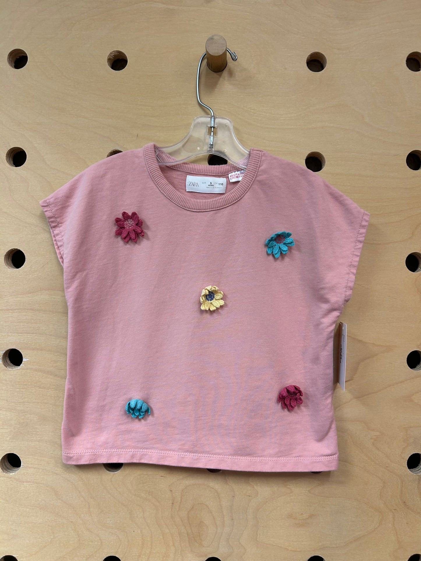 Flower Applique Boxy Top