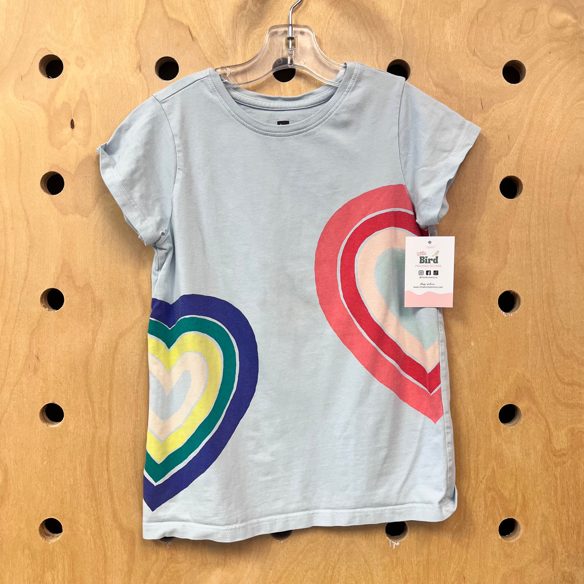 Blue Rainbow Hearts Tee