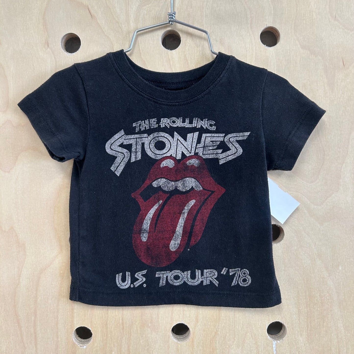 Black Rolling Stones Tee