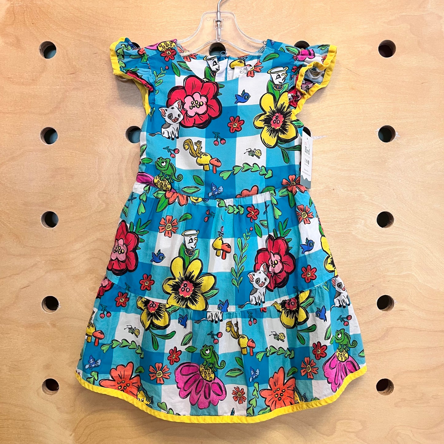 Teal Plaid Disney Animals Dress