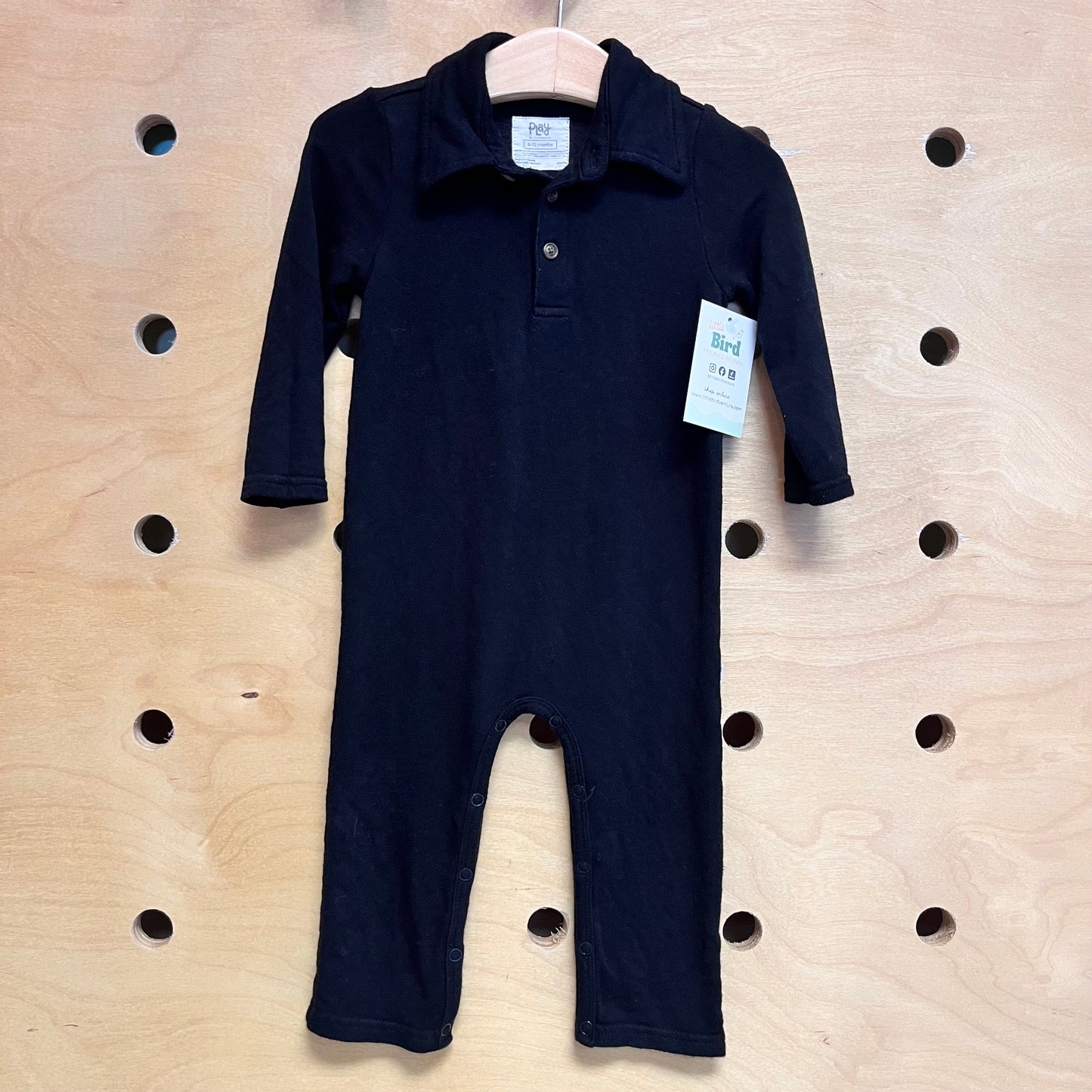 Black Collared Romper