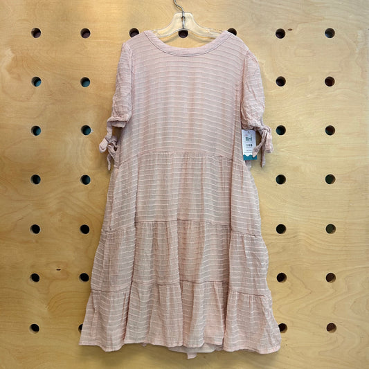 Textured Baby Pink Dress