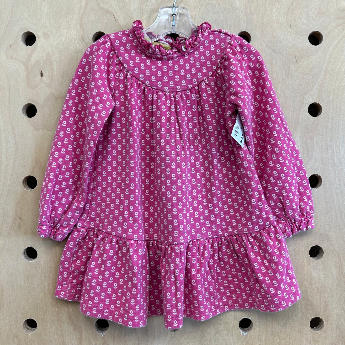 Pink + White Floral Dress