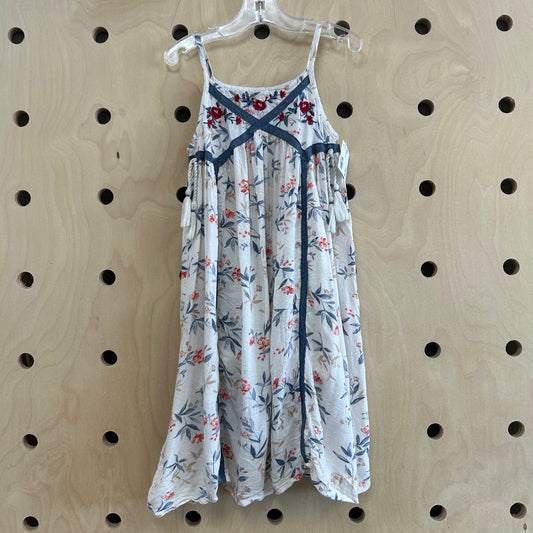 Cream Floral Dress
