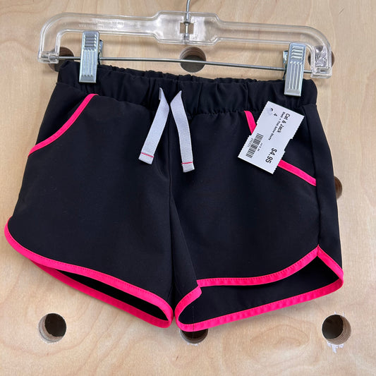 Black + Pink Active Shorts