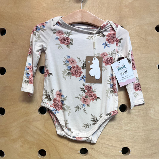Pink Floral Bamboo Bodysuit NEW!