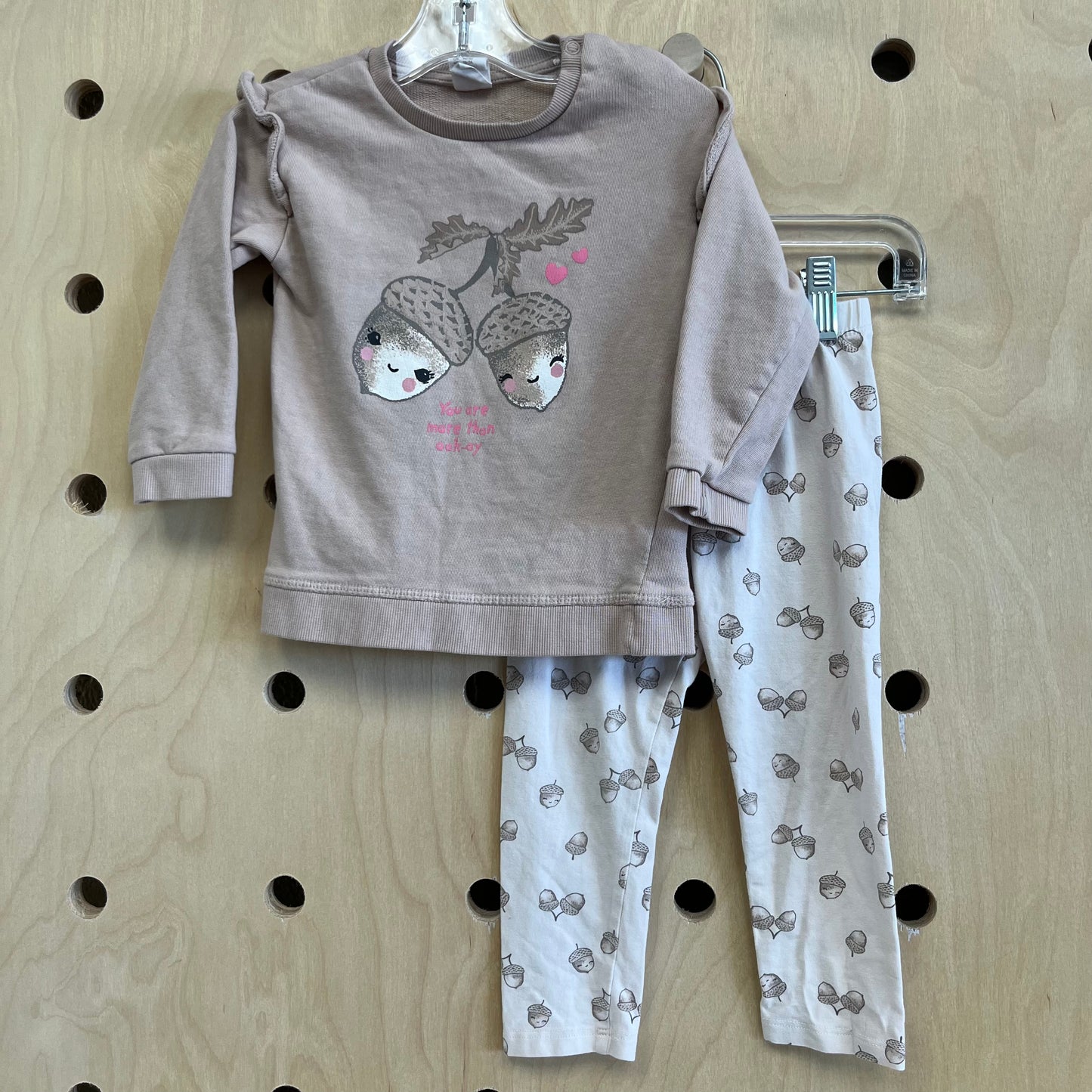 Dusty Pink Acorn Outfit