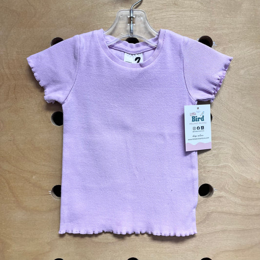 Lavender Ribbed Tee