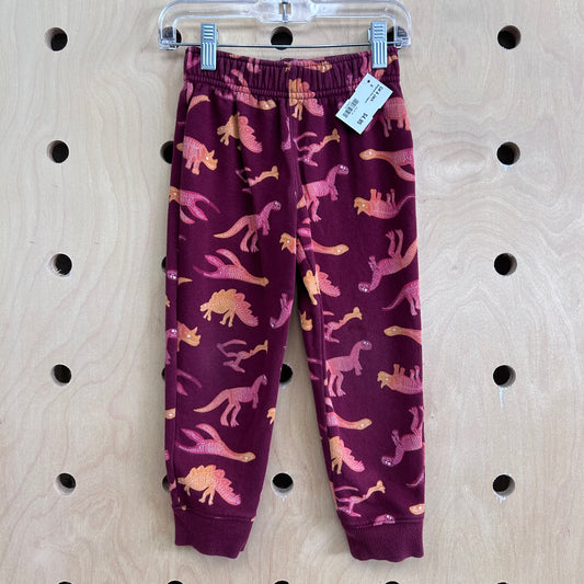 Burgundy Dino Joggers