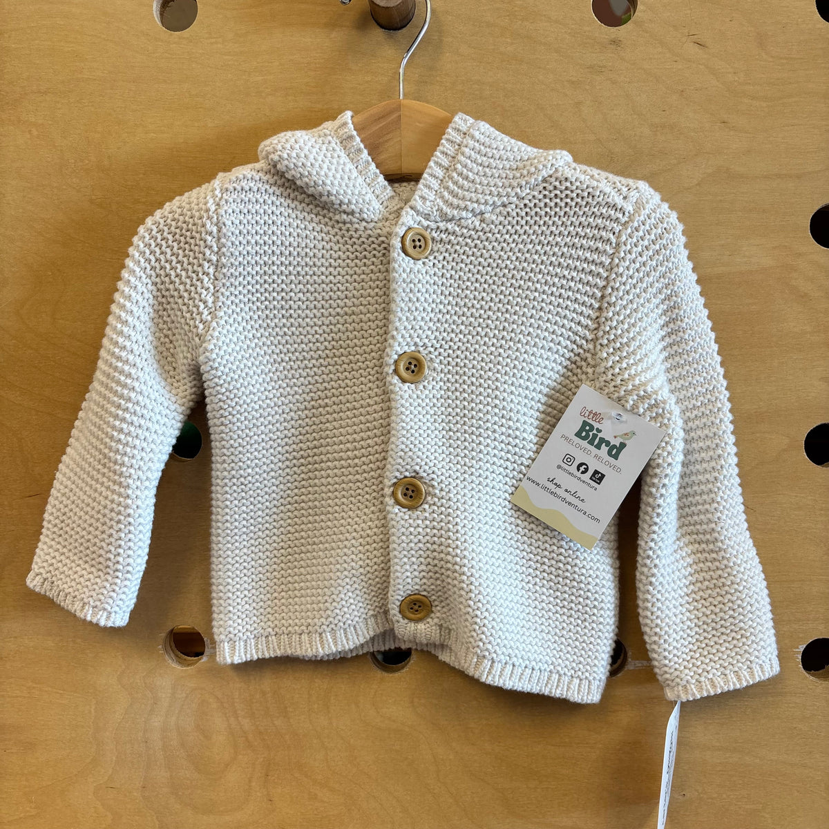 Organic Cream Knit Sweater NEW!