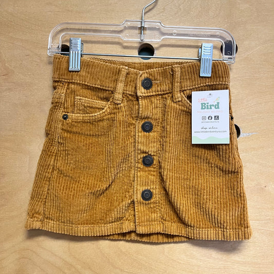 Tan Ribbed Skirt