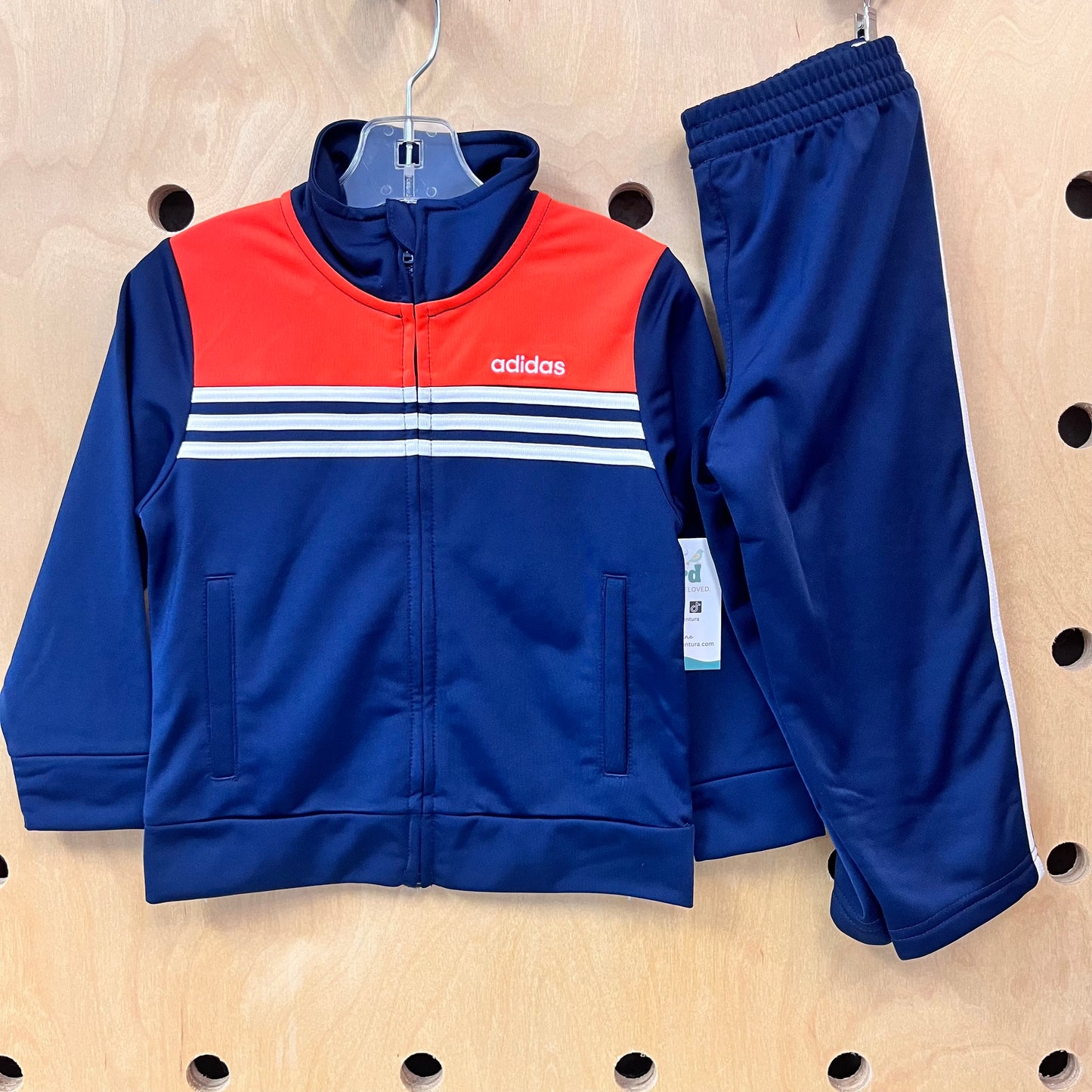 Navy + Orange Track Outfit