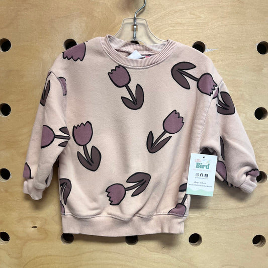 Peach/Purple Tulips Pullover