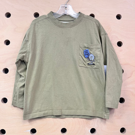 Green 'Cool Idea Ever' Pocket LS