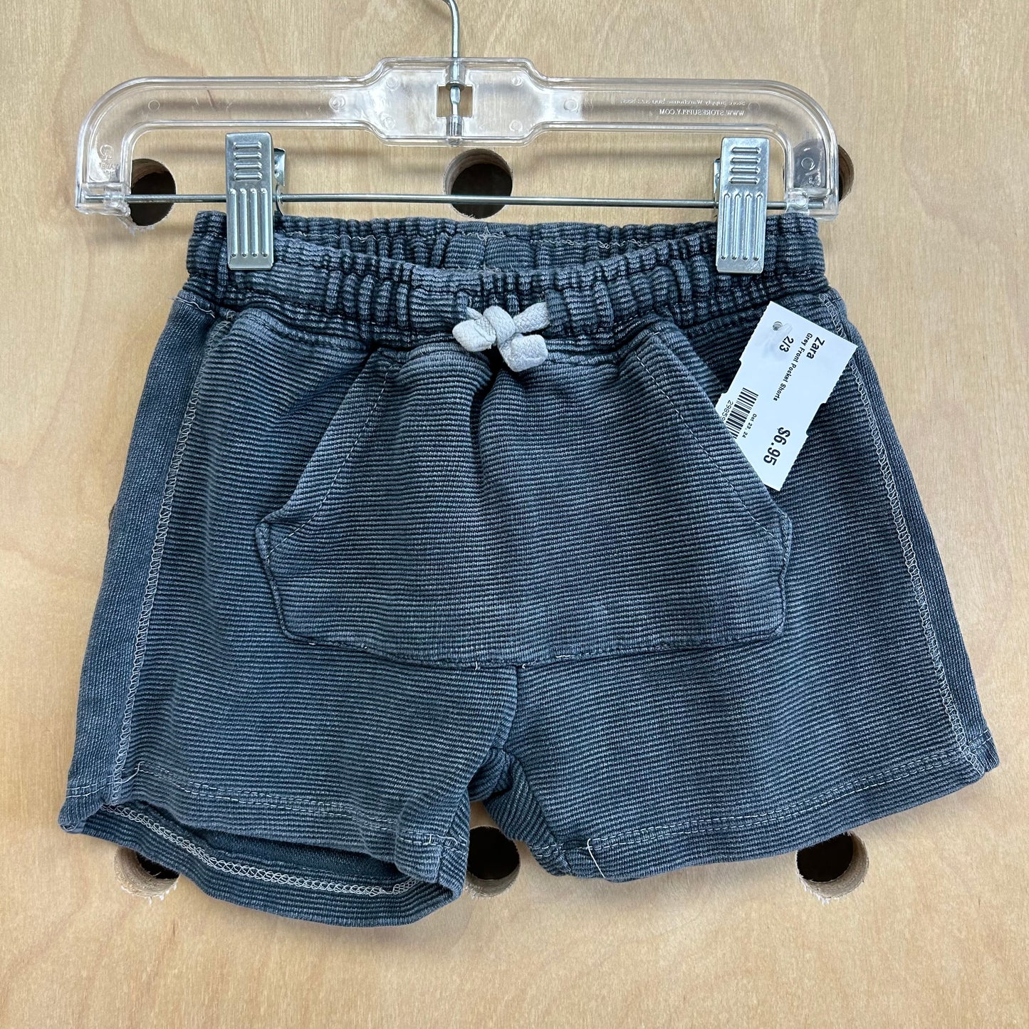 Grey Front Pocket Shorts