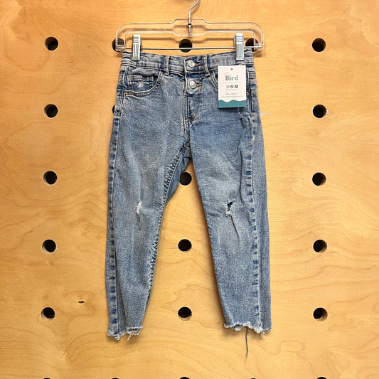 Distressed Shark Bite Denim