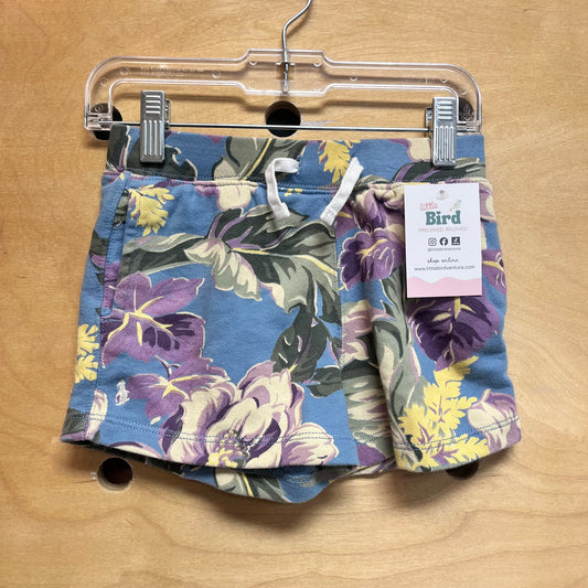 Blue Leaves Pull On Shorts