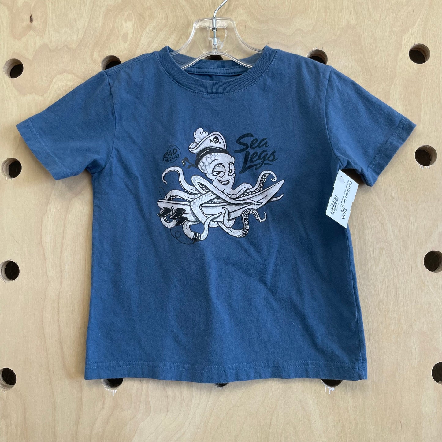 Blue Pirate Octopus Sea Legs Tee