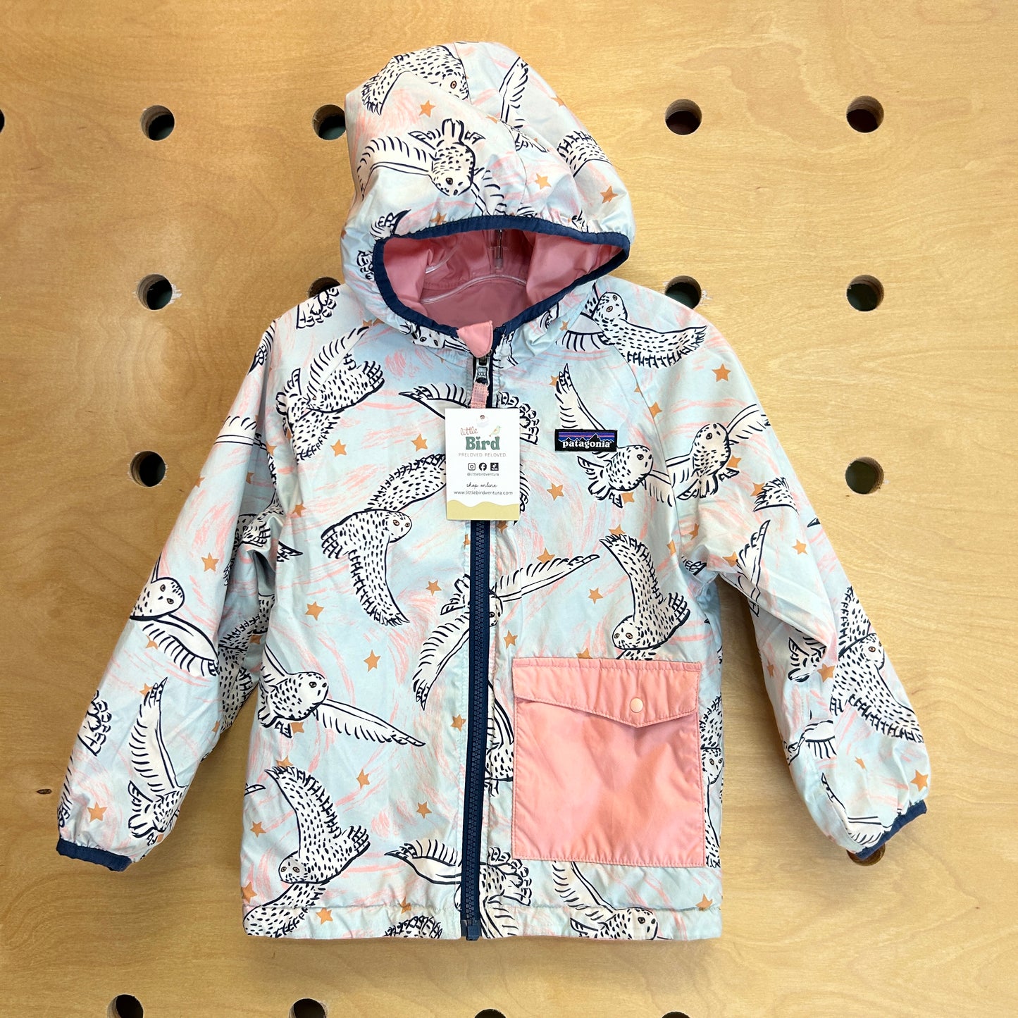 Baby Reversible Puff Ball Jacket Snowy Owl