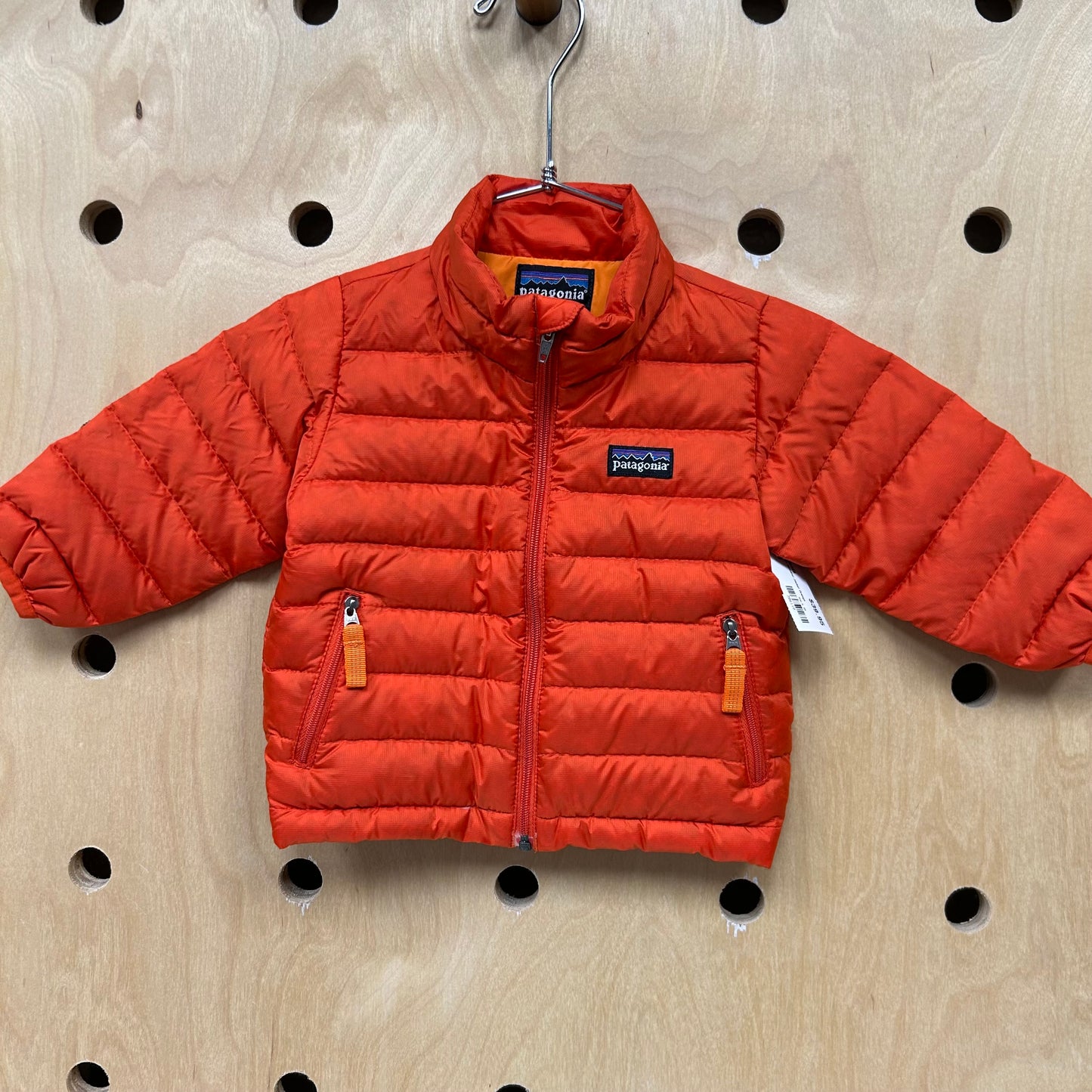Baby Down Sweater Jacket Orange