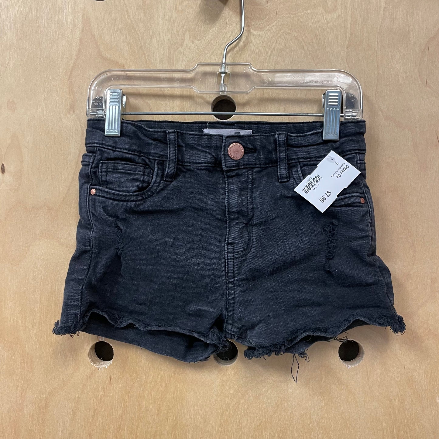 Black Denim Shorts