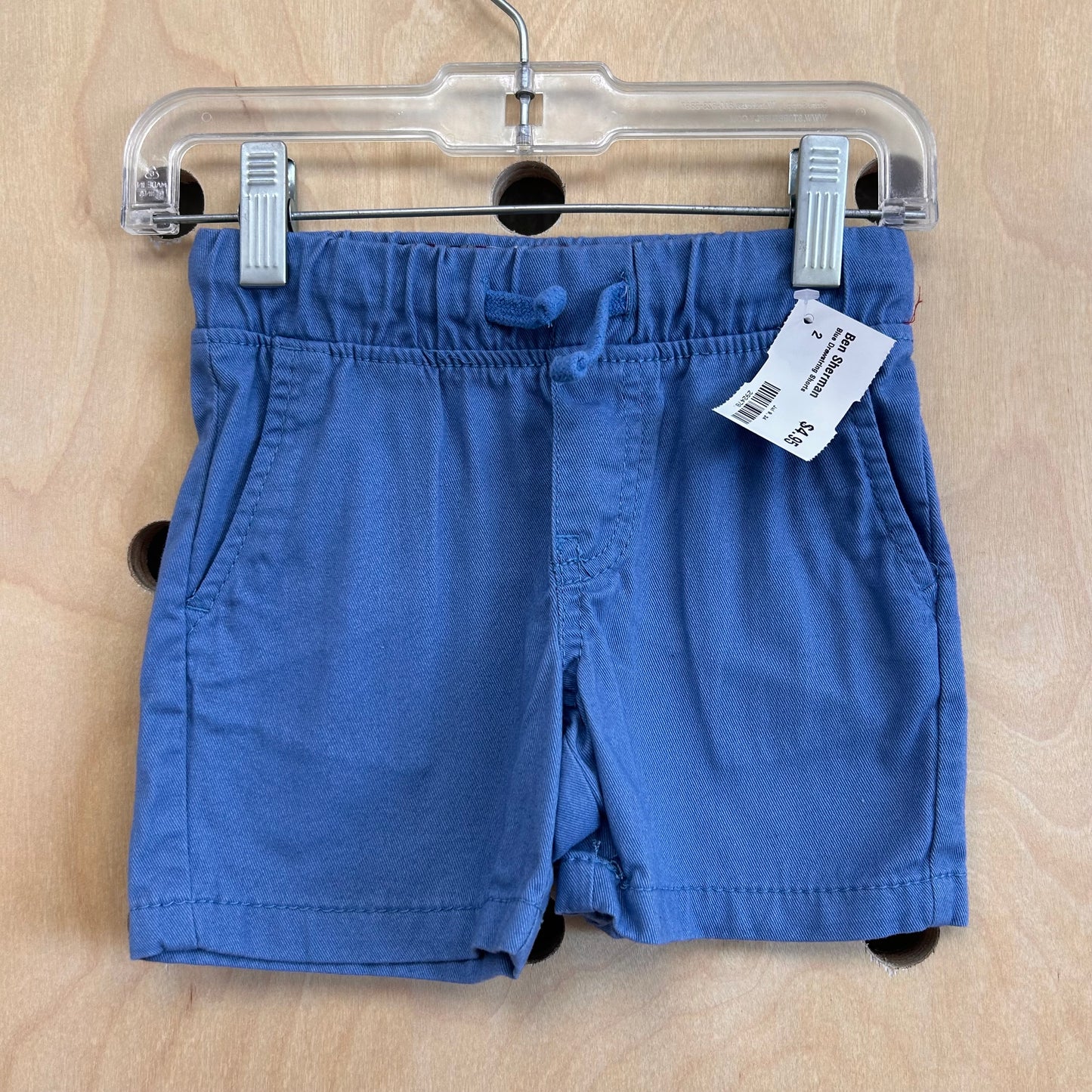Blue Drawstring Shorts