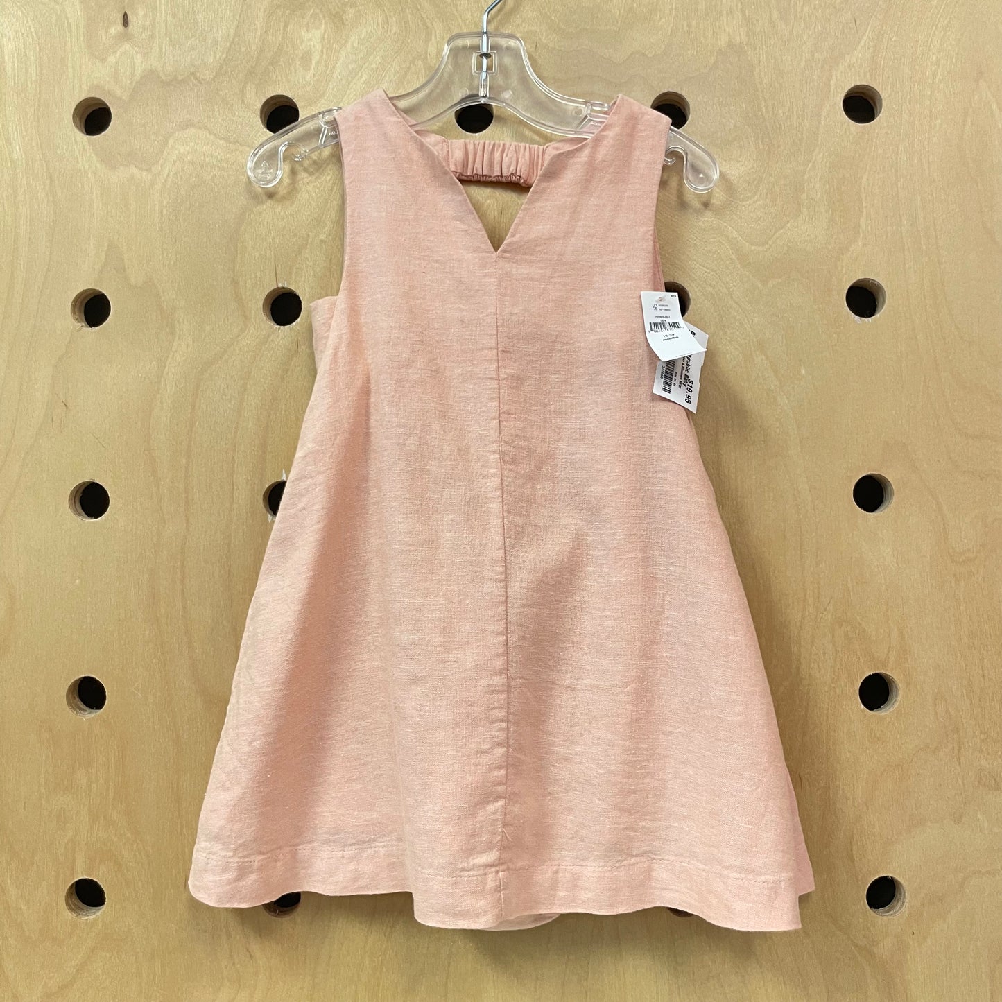Pink Linen Blend Dress & Bloomers NEW!