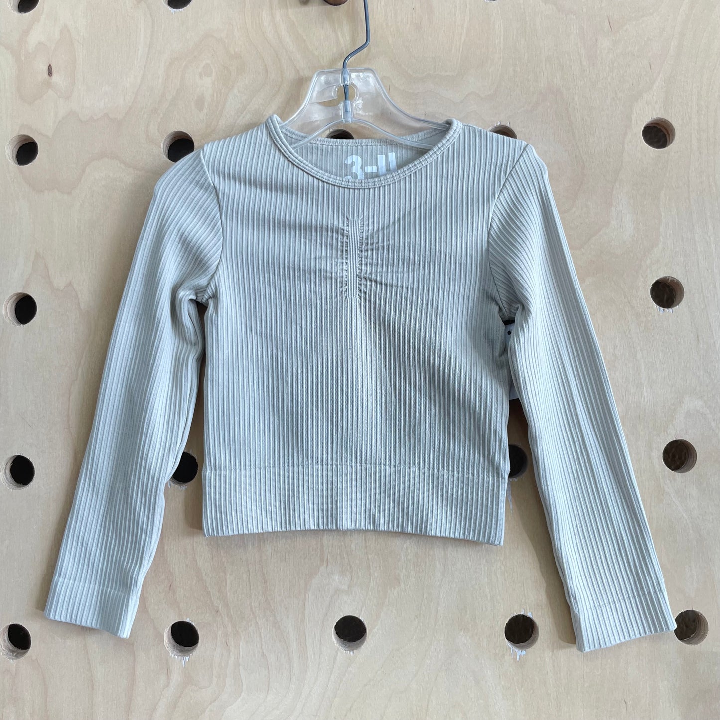 Tan Wide Ribbed Top