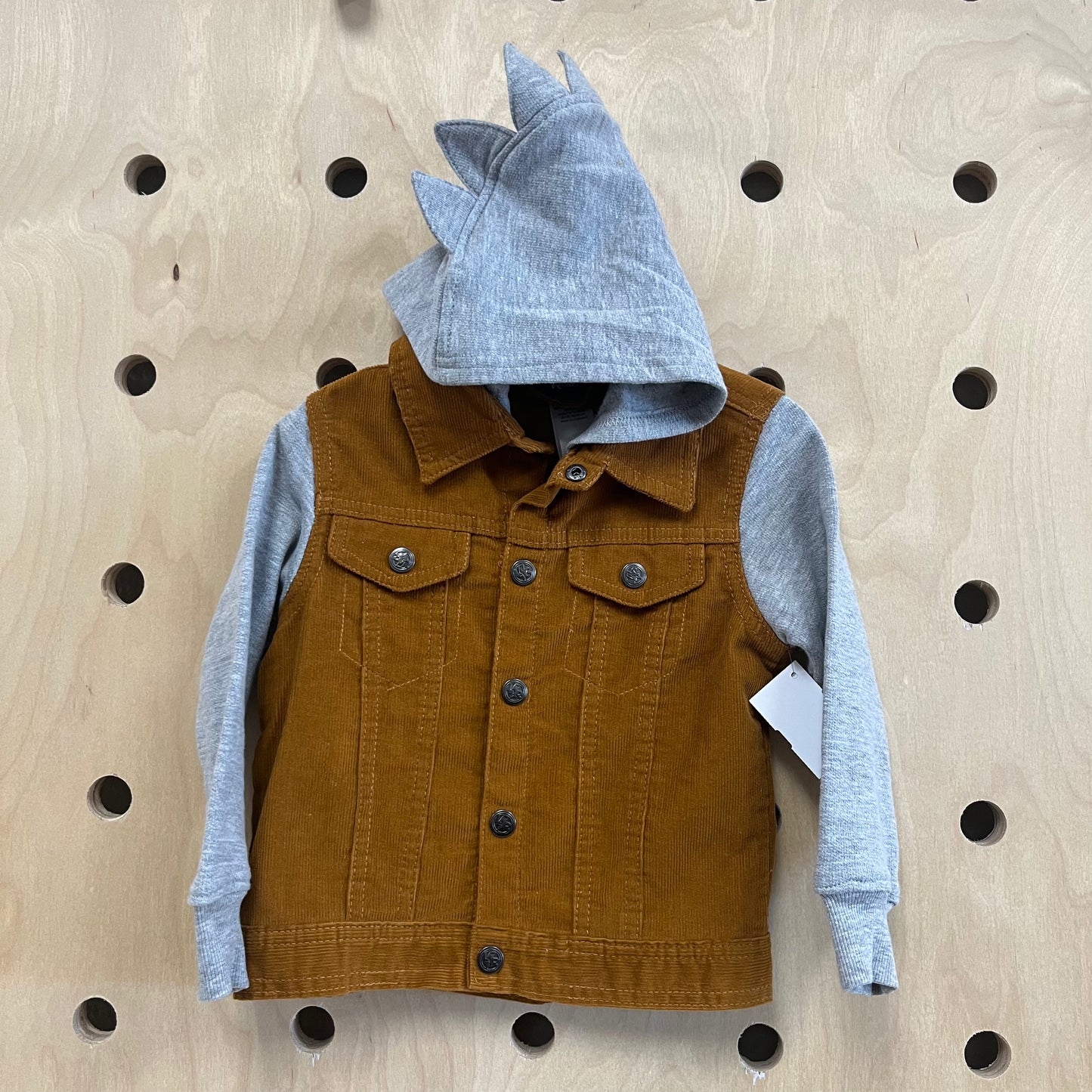 Tan & Grey Cord Jacket