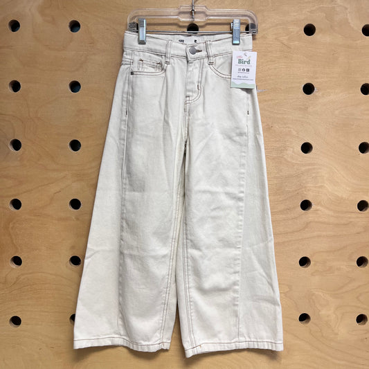 Cream Wide Leg Pants